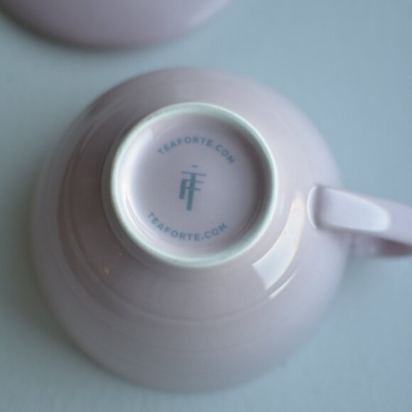 Tea Forte Café Cup Rose 8oz Rose Pink Porcelain Teacup New - Picture 5 of 7